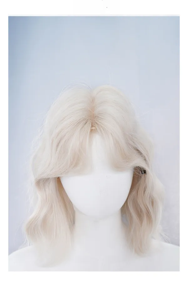 12" Blonde Fashion Synthetic Hair Wig QS007