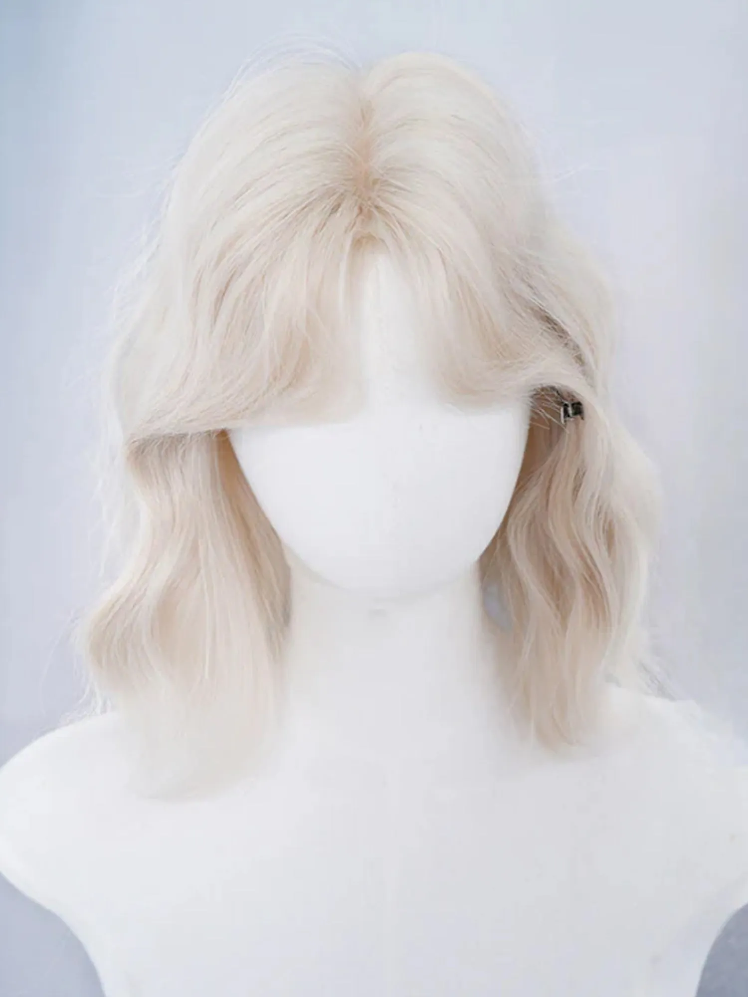 12" Blonde Fashion Synthetic Hair Wig QS007