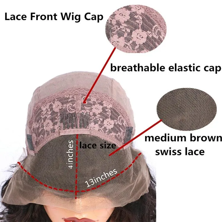 14 Straight Lace Front Human Hair Wig - Style 2 no Code