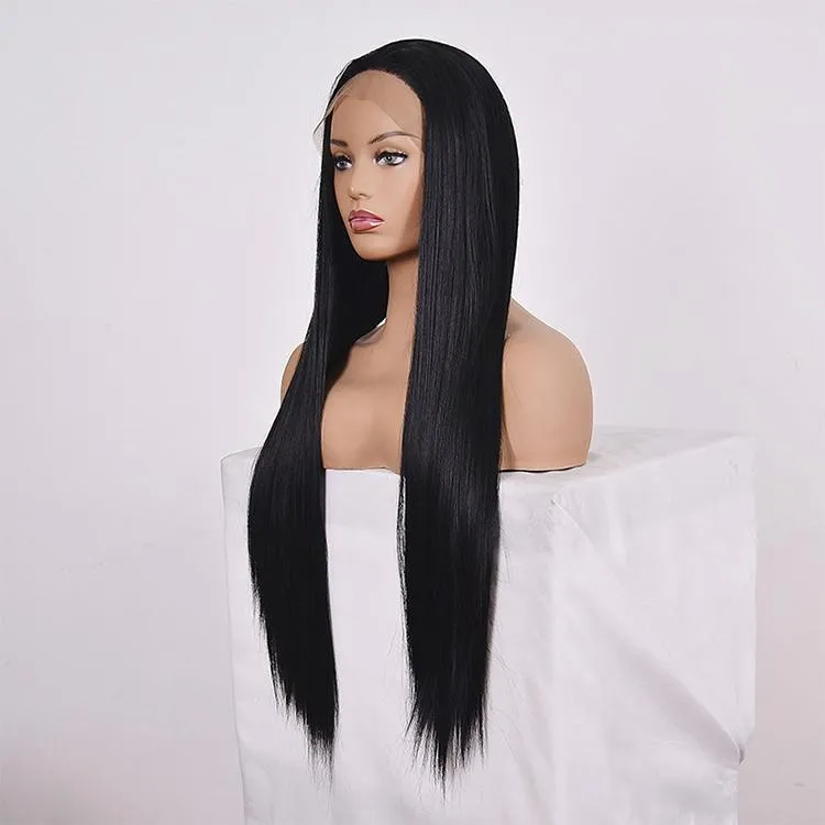 14 Straight Lace Front Human Hair Wig - Style 2 no Code