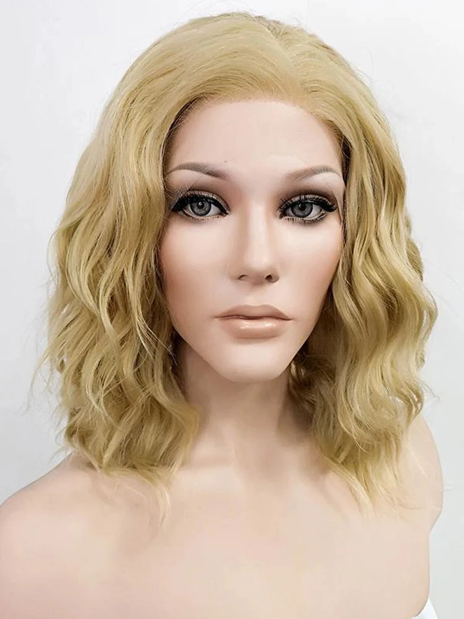 14" Blonde Lace Front Synthetic Hair Wig 20258