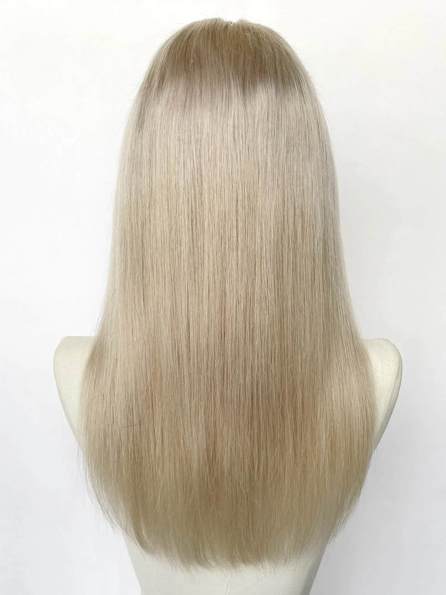 20" Long Straight Blonde Full Lace Remy Human Hair HHC180B
