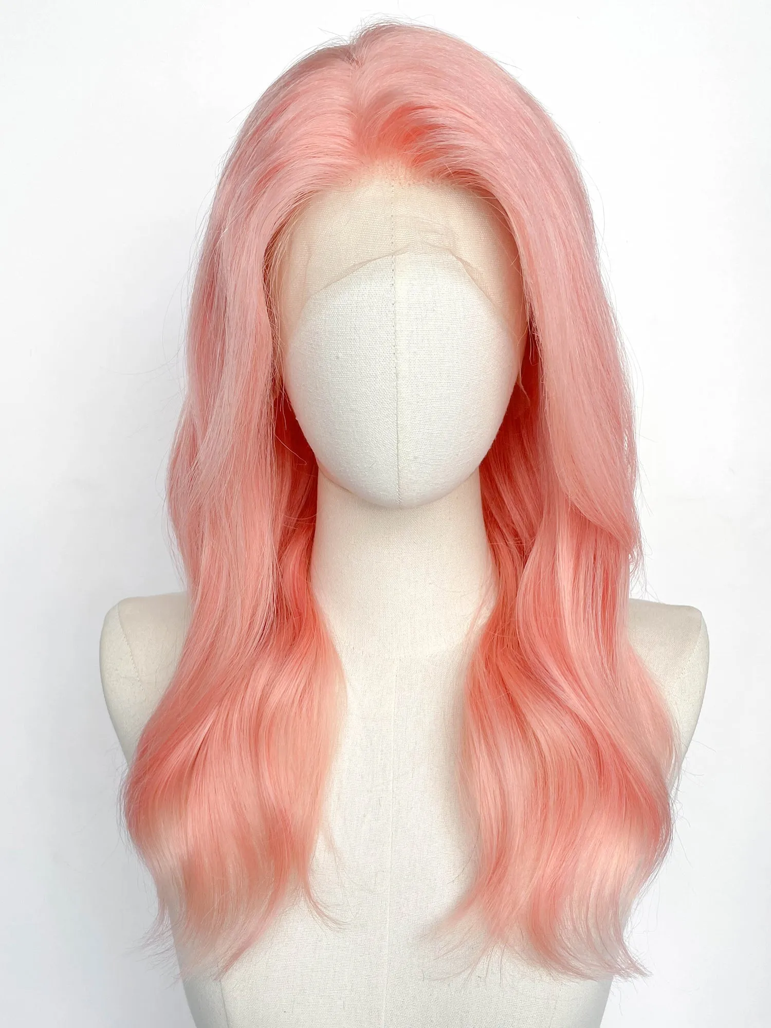 20" Long Straight Pink Lace Top Remy Human Hair HHC180