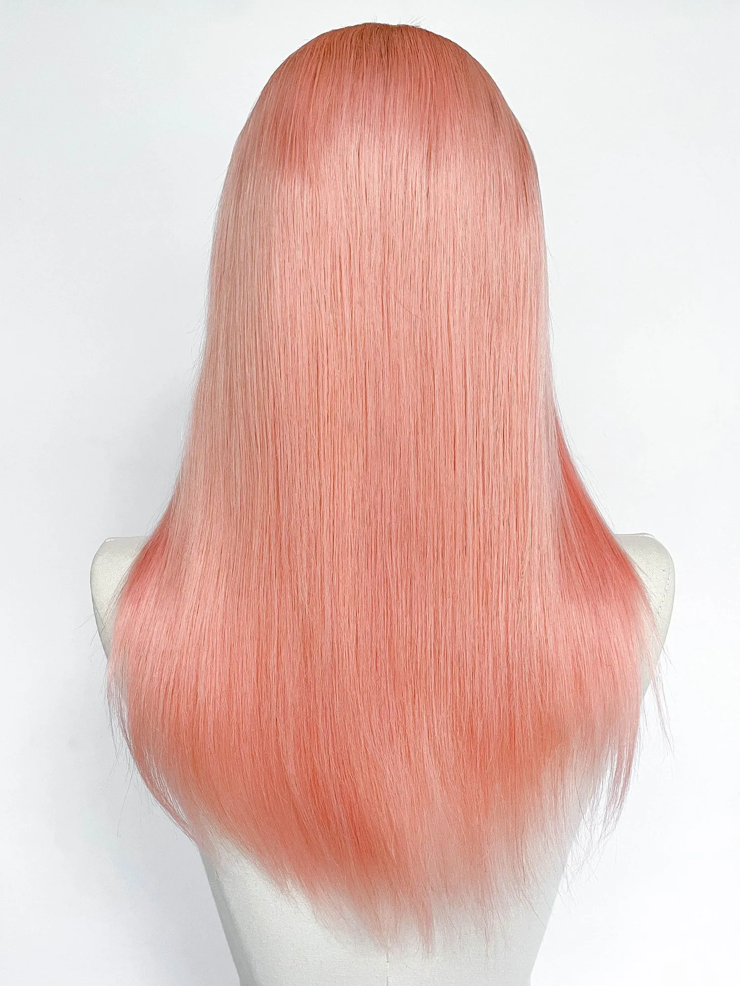 20" Long Straight Pink Lace Top Remy Human Hair HHC180