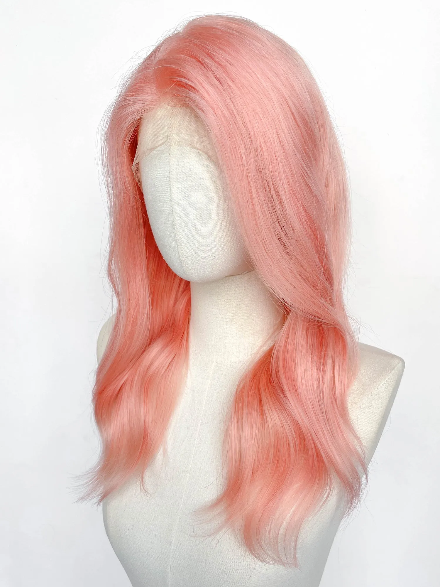 20" Long Straight Pink Lace Top Remy Human Hair HHC180