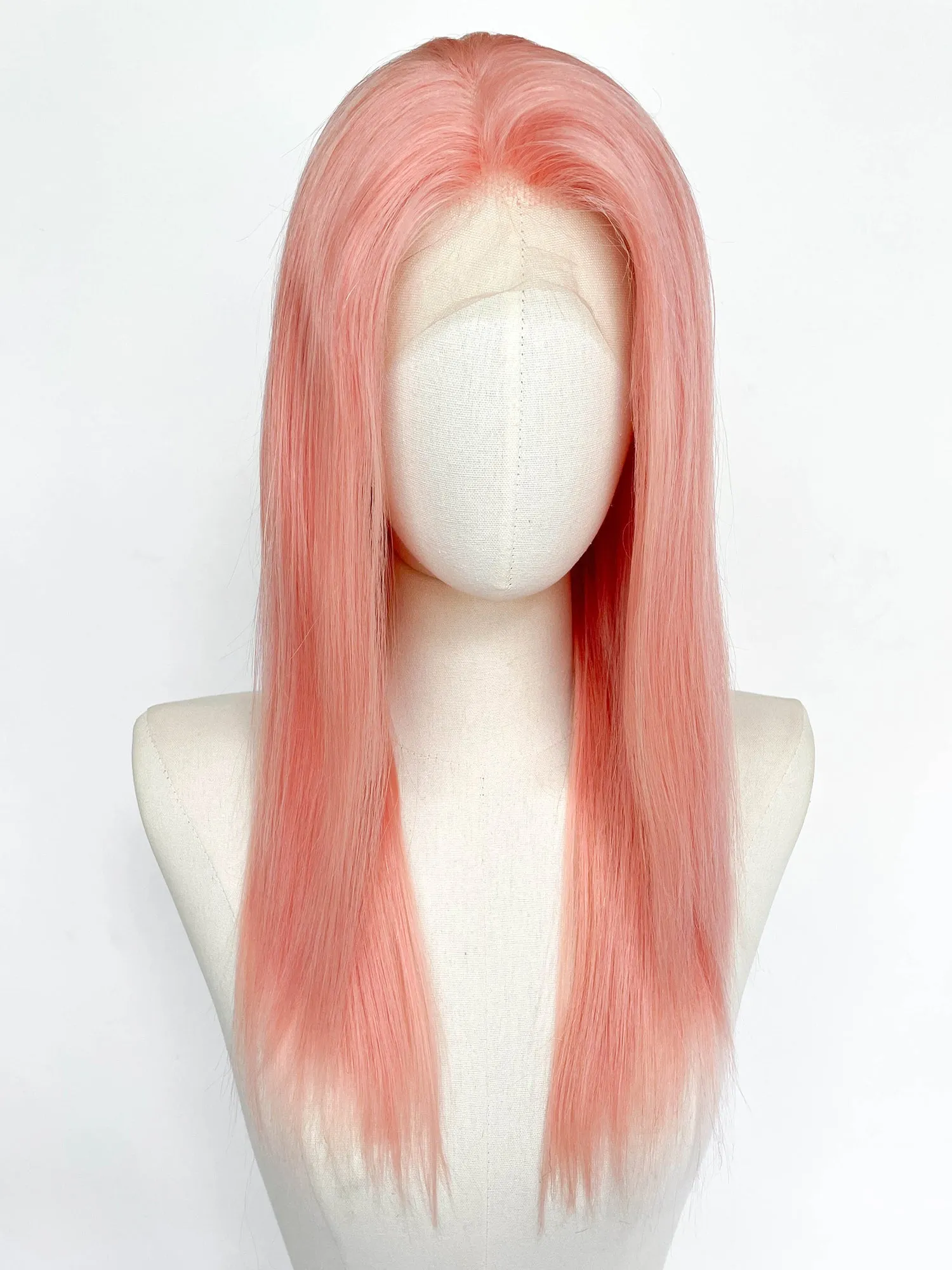 20" Long Straight Pink Lace Top Remy Human Hair HHC180