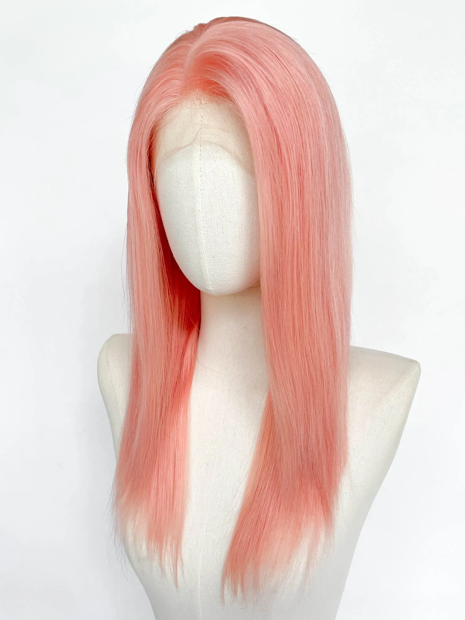 20" Long Straight Pink Lace Top Remy Human Hair HHC180