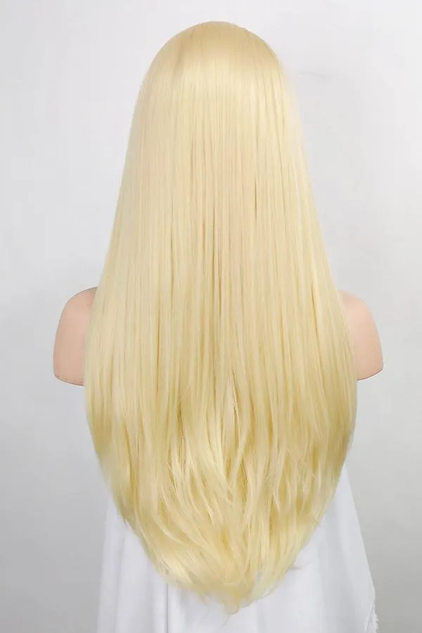 24" Golden Blonde Lace Front Synthetic Wig 20009