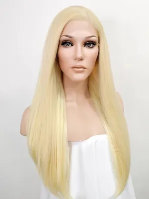24" Golden Blonde Lace Front Synthetic Wig 20009