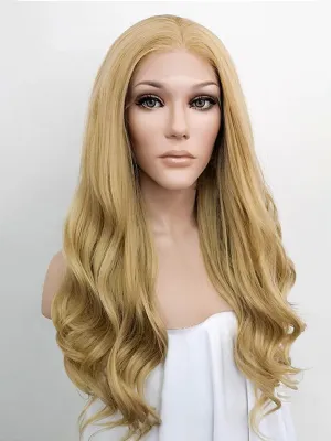 24" Golden Blonde Lace Front Synthetic Wig 20071