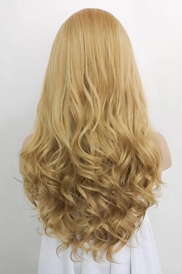 24" Golden Blonde Lace Front Synthetic Wig 20071