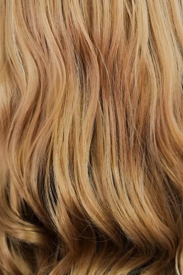 24" Golden Brown Lace Front Synthetic Wig 20061