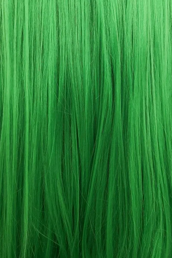 24" Green Lace Front Synthetic Hair Wig 20023
