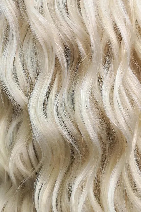 24" Light Ash Blonde Lace Front Synthetic Wig 20053