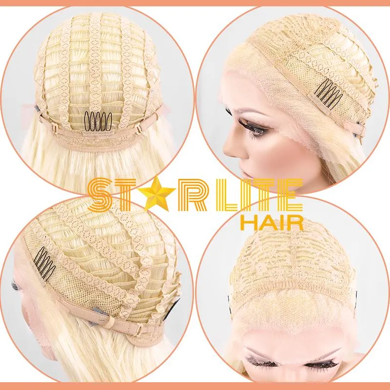24" Mixed Orange Lace Front Synthetic Wig 20206