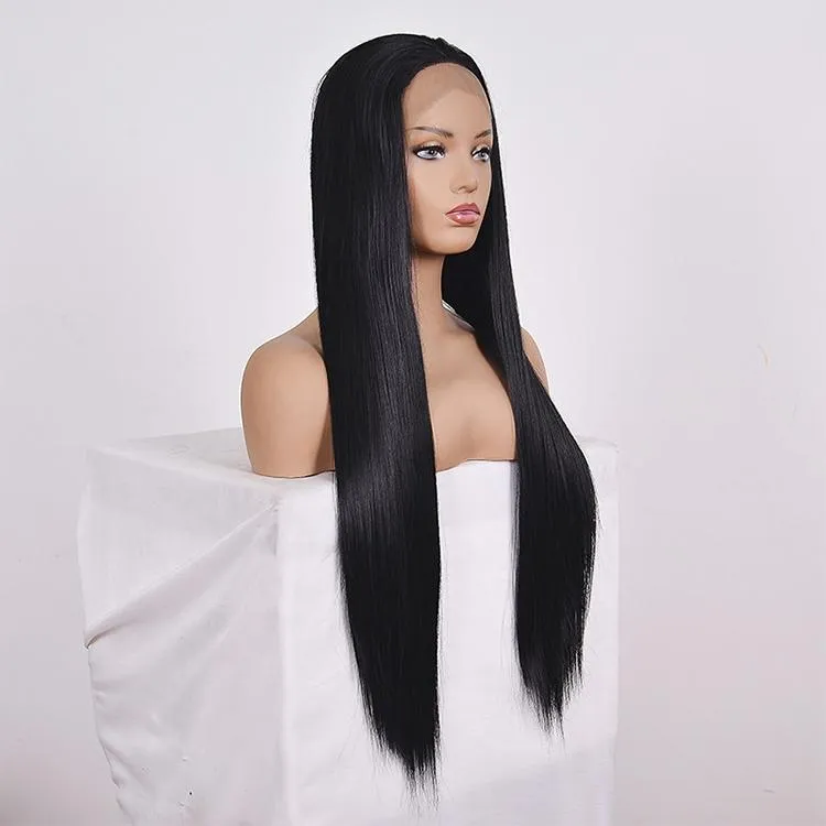 26 Straight Lace Front Human Hair Wig - Style 2 no Code - Natural Look