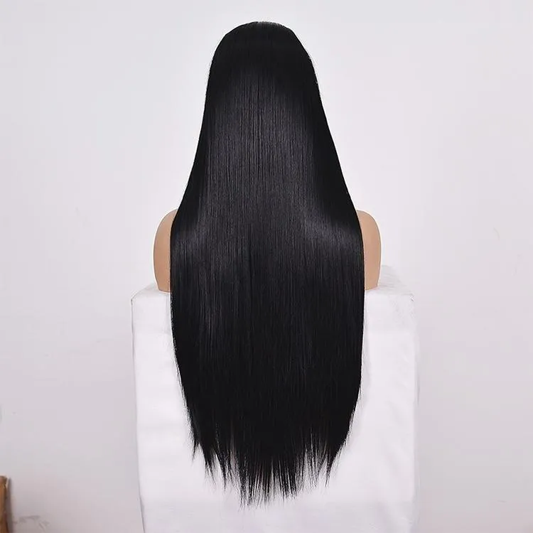 26 Straight Lace Front Human Hair Wig - Style 2 no Code - Natural Look