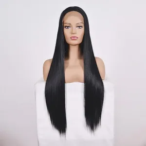 26 Straight Lace Front Human Hair Wig - Style 2 no Code - Natural Look
