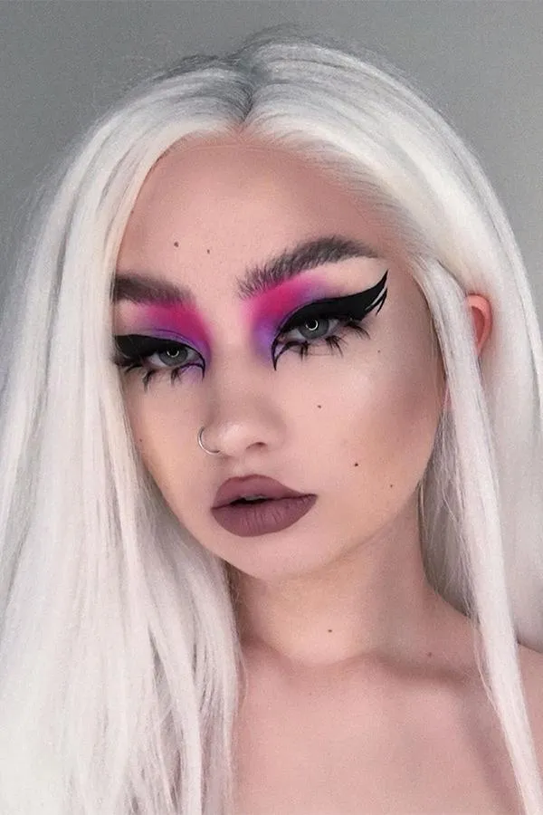 30" Pure White Yaki Lace Front Synthetic Wig 10011