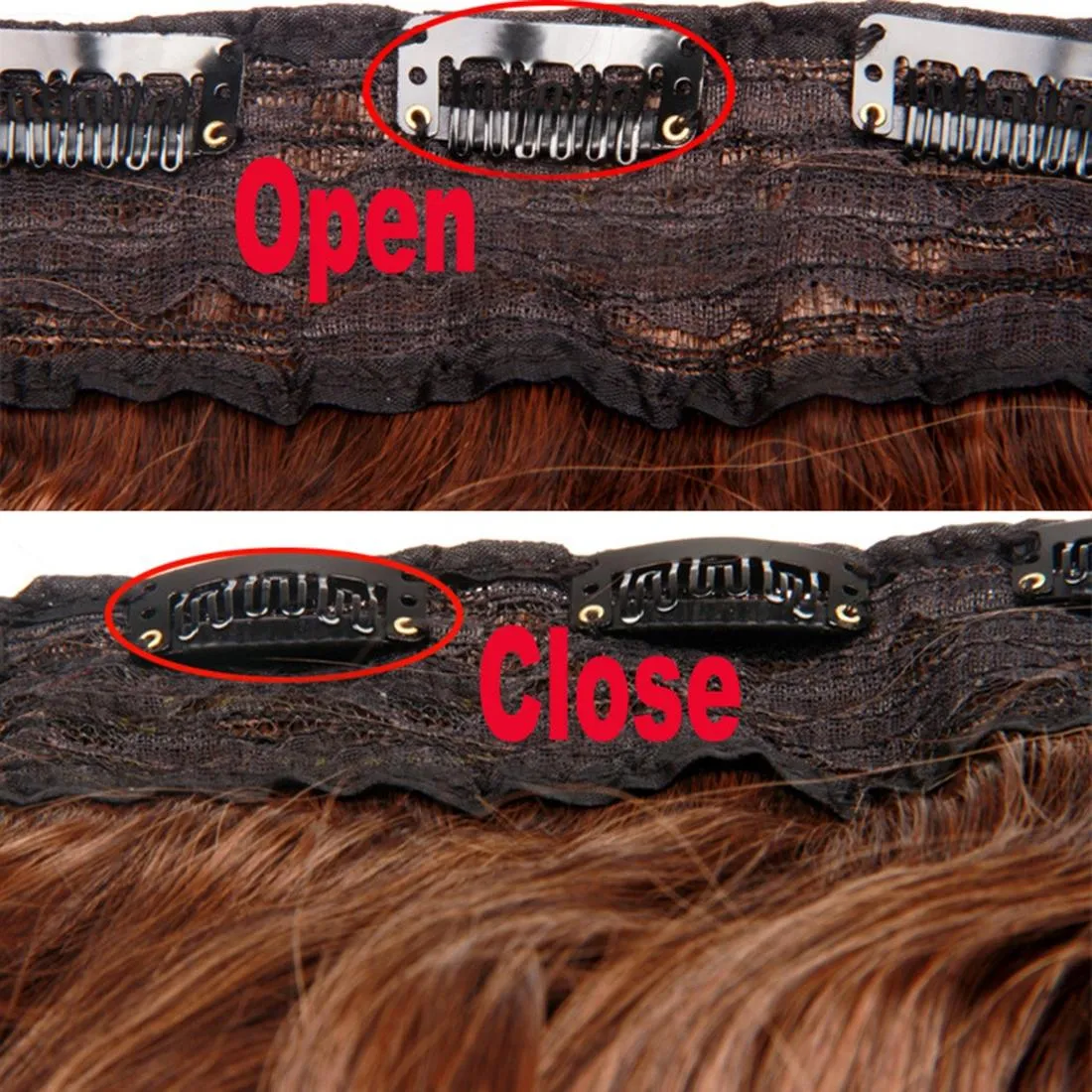 99jm118 Long Straight Wig with Five Clips