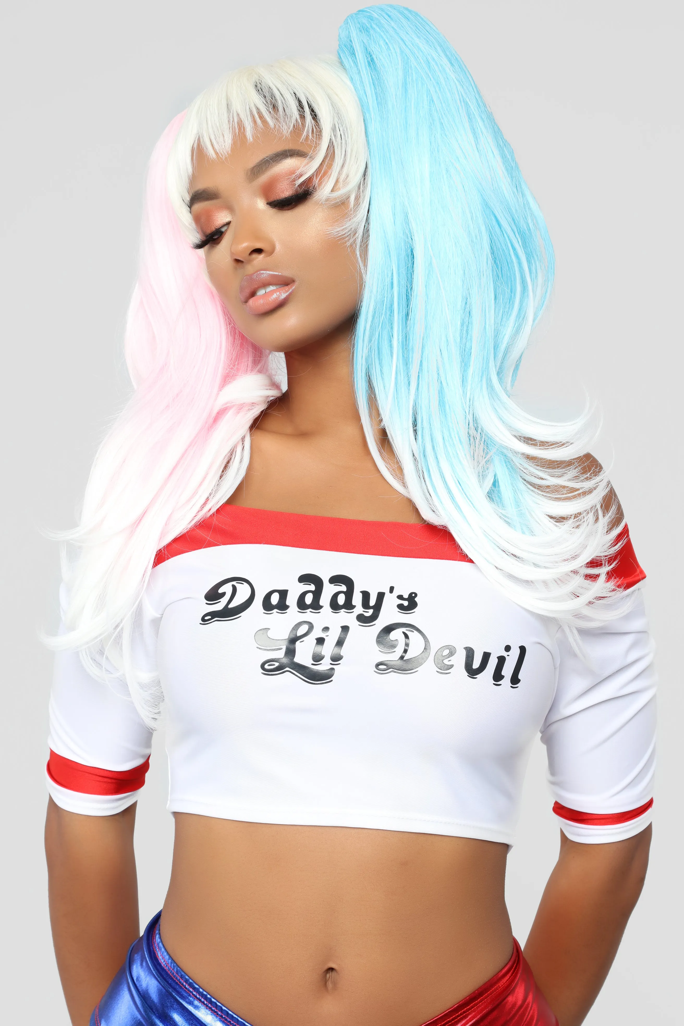 Baby Monster Wig - Red/Combo