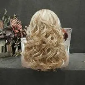 Blonde Mix With Gold Tinsel Wig
