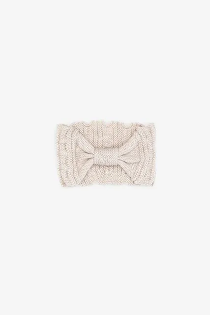 Bow Knit Headband - Oatmeal