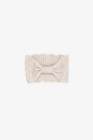 Bow Knit Headband - Oatmeal