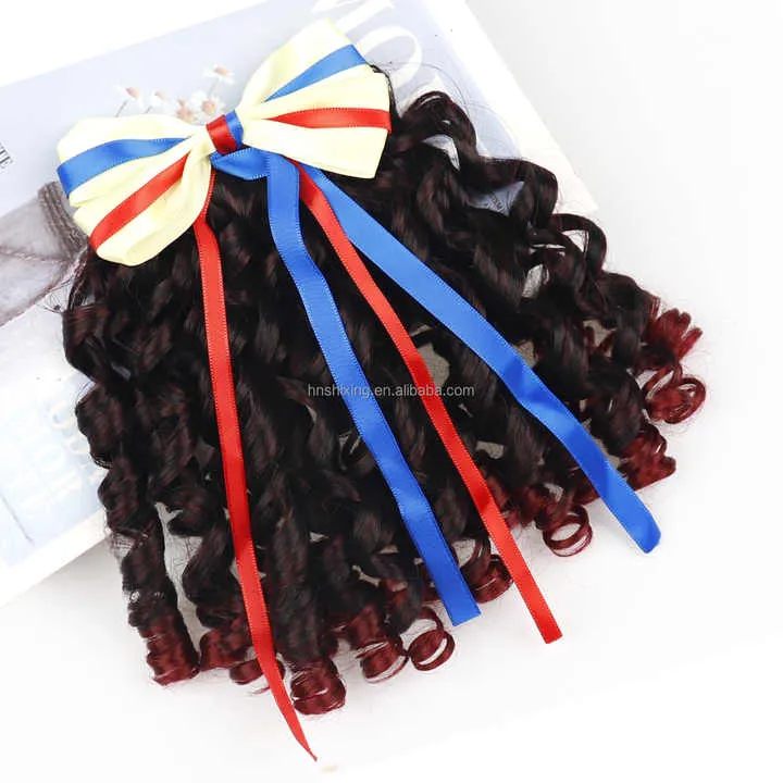 Children's Hair Ponytail Clip With Bow-مشبك شعر