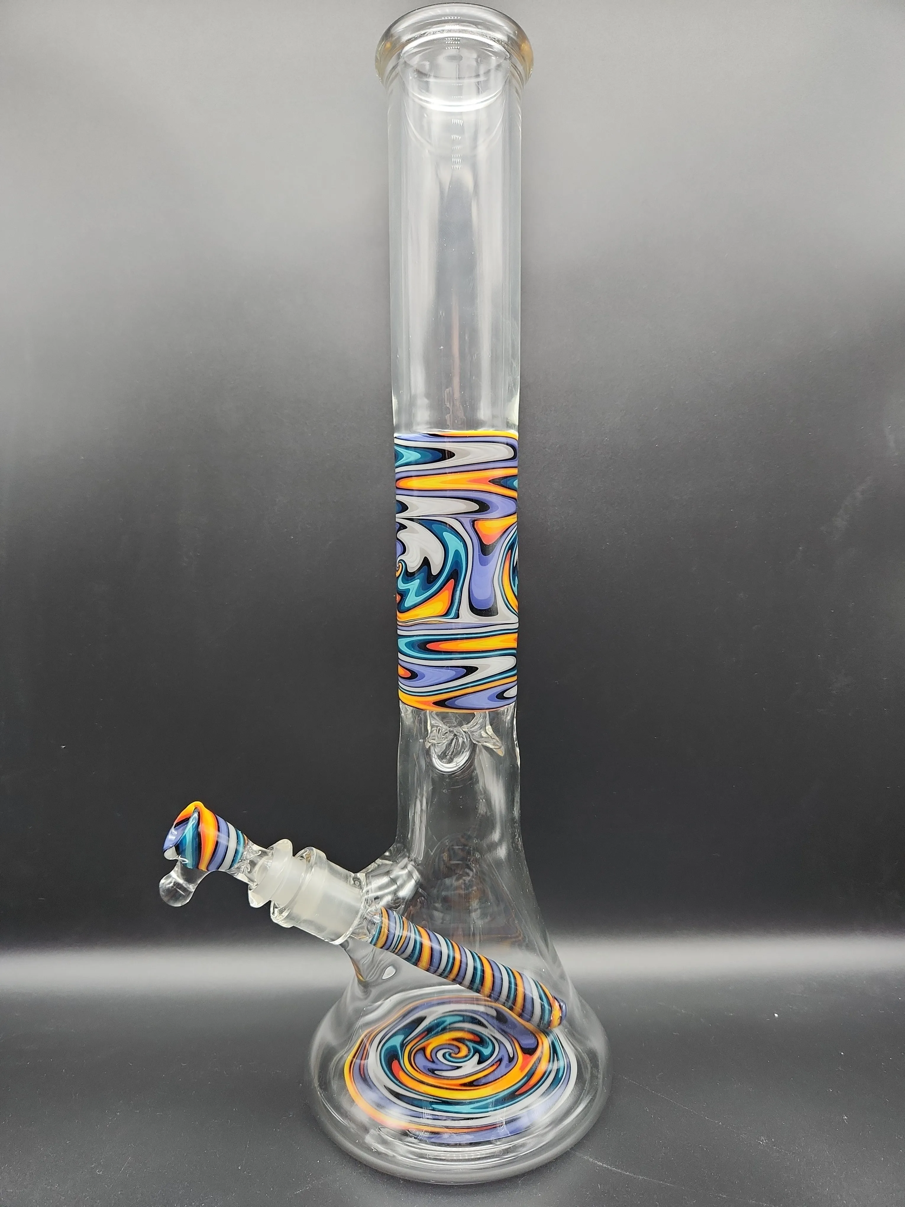 Full Wig Wag Beaker Bongs 14-16 - By Texas Hot Glass