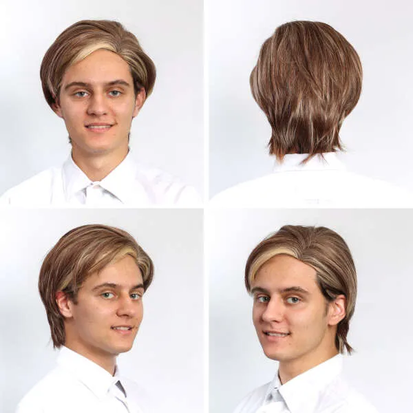 Miko - Modern wig with highlights
