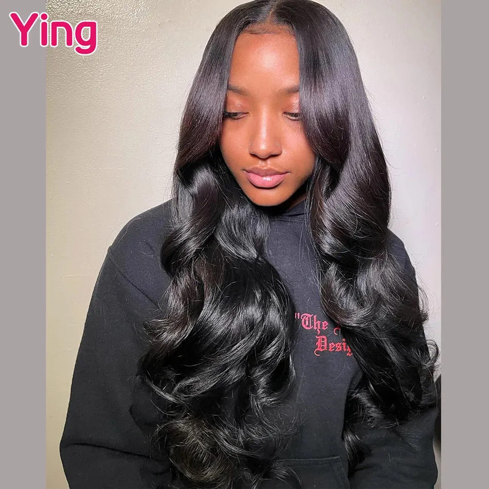 Omber Pink Orange With Black 200% 13x4 13x6 Lace Front Wig Human Hair Body Wave Prepluck Brazilia Human Hair Lace Frontal Wig