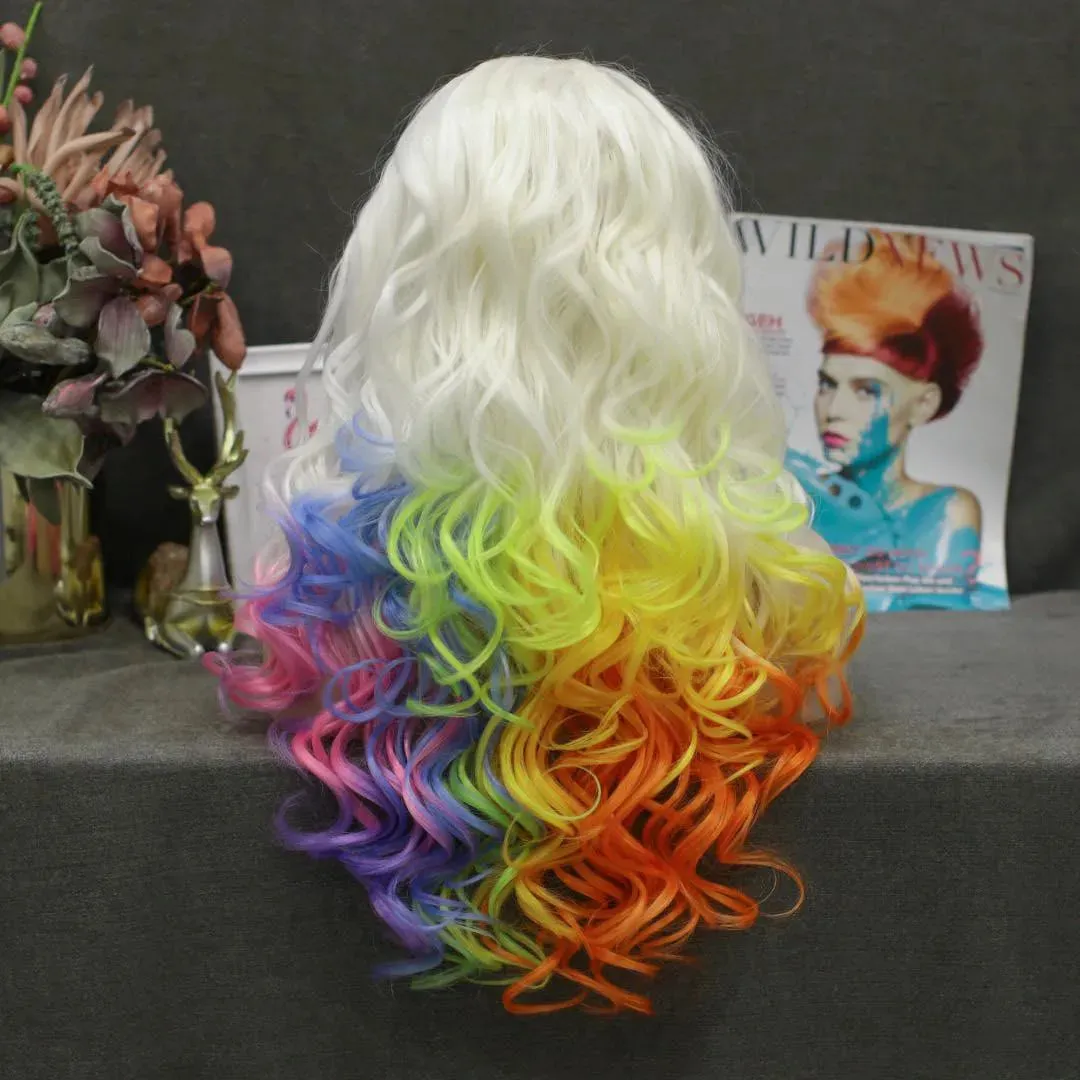 Rainbow Blonde Wig