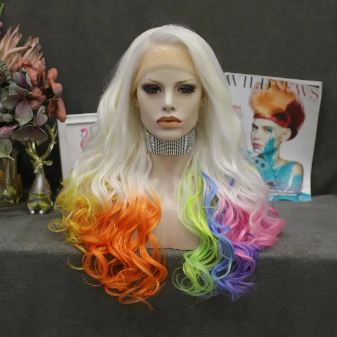 Rainbow Blonde Wig
