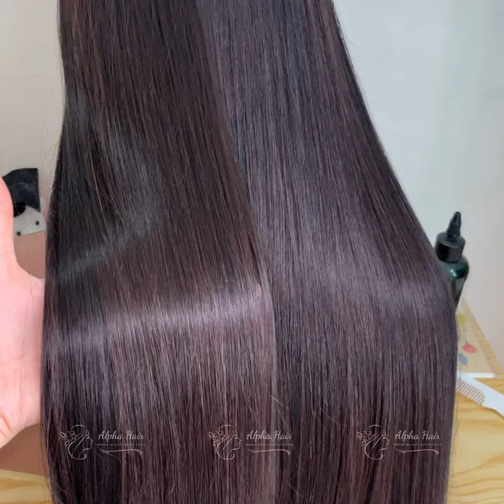 Raw Unprocessed Silky Cheapest Orange-وصلات شعر
