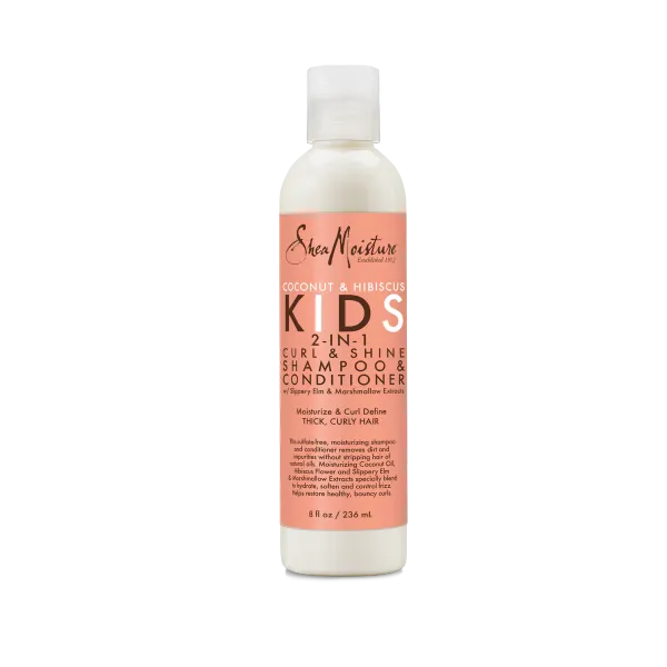 Shea Moisture Coconut & Hibiscus Kids 2-In-1 Curl & Shine Shampoo & Conditioner