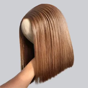 Short Bob Lace Front preplucked human wig
