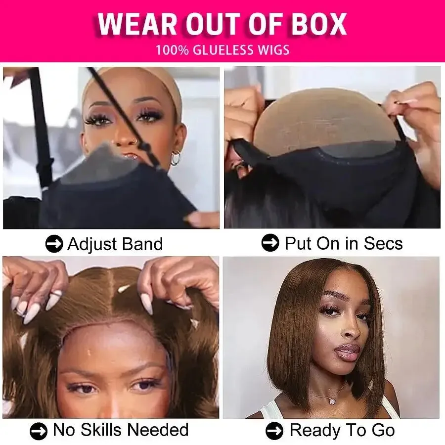 Short Bob Lace Front preplucked human wig