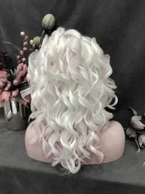 White Curly Wig